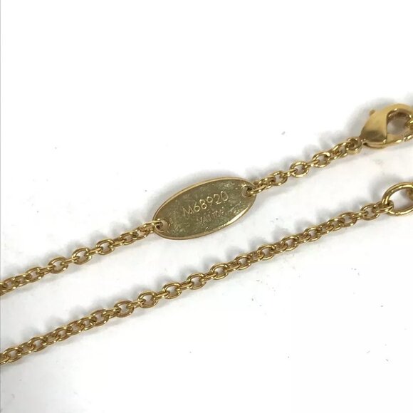 Auth LOUIS VUITTON M68920 Accessories Essential V Planet V logo Chain Necklace - Picture 8 of 11